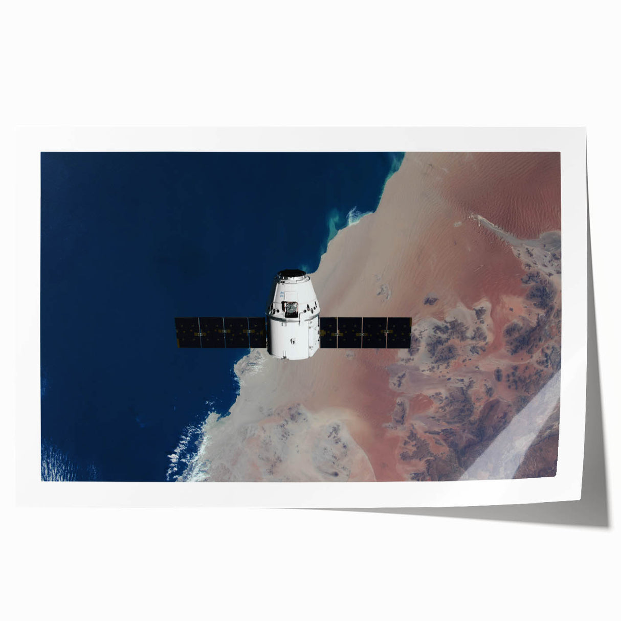 Satellite in Orbit Wall Art - NASA Space Exploration Canvas Print