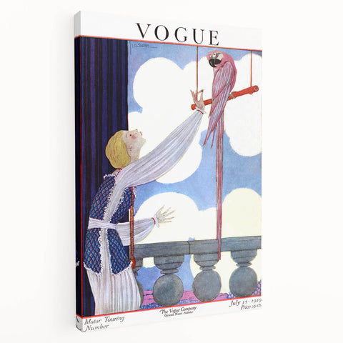 Vintage Vogue Magazine Wall Art - 1919 Fashion Illustration Print