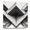 Large abstract wall art on acrylic glass, featuring swirling blue and gray tones, suitable for bedroom or dining room decor.