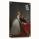 Neoclassical Lavoisier Portrait Print - Historic Art by Jacques-Louis David