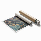 Expressionist Alley Scene - Abstract Modern Expressionism Wall Art