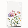 Floral Girls Room Wall Art – Pastel Wildflower Nursery Print