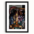Modern Still Life with Candle - Contemporary Art Print for Trendy Decor
