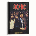 Retro AC/DC Highway to Hell Poster - Vintage 1979 Tour Wall Art