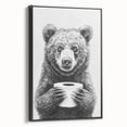Bathroom Canvas Art - Bear Holding Toilet Paper
