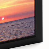 Extra large framed canvas featuring a textured, colorful African landscape in predominantly black tones.