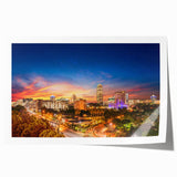 Extra large rolled print of a South African scenery with vibrant floral elements, suitable for dining room wall art.