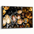 Black and white landscape art painting of Zambia on framed canvas, ideal for bedroom wall decor.