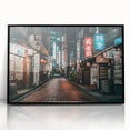 Large abstract wall art depicting Tokyo skyline in muted gray and black tones on a framed acrylic.
