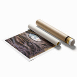 Extra large rolled print of a Laos scenery with vibrant green and blue tones.