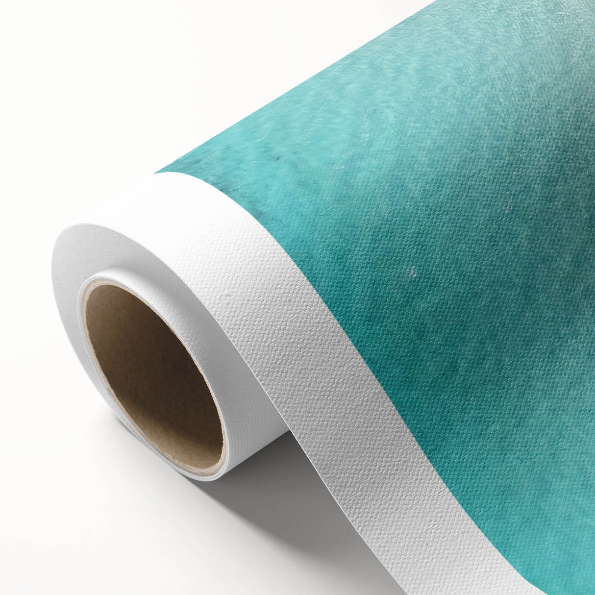 Art deco poster of Maldives scenery with pale blue and sandy hues on rolled canvas, suitable for nursery wall art.