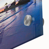 Large abstract wall art featuring a Philippine landscape in muted earth tones on acrylic glass.