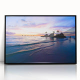 Large abstract wall art depicting a Filipino landscape in muted earth tones on a framed acrylic.