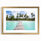 Extra large abstract art print of a textured Thai scenery in gold frame, ideal for living room decor.