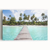Black and white photograph of a Thai landscape on large stretched canvas, ideal for kitchen wall art.