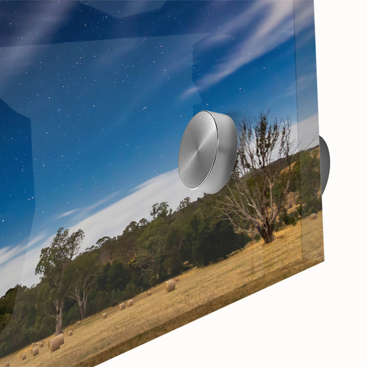 Large abstract wall art of Adelaide scenery in muted earth tones on acrylic glass, suitable for dining room decor.