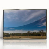 Art deco poster of Adelaide skyline in silver acrylic frame, ideal for modern nursery wall art.
