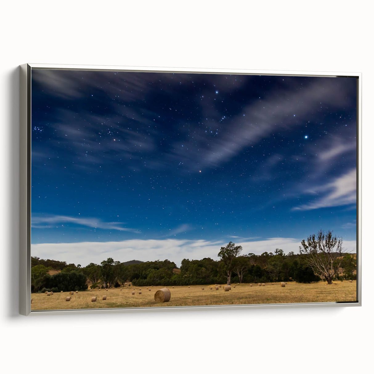 Vintage poster art of Adelaide scenery in vibrant colors on a large framed canvas, ideal for living room decor.