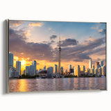 Landscape art painting of Ontario scenery on a framed canvas.