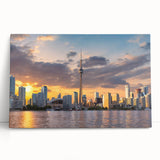 Black and white photograph of Ontario scenery on a large stretched canvas, ideal for kitchen wall art or bedroom ambiance.