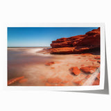 Rolled print of Prince Edward, Canada scenery with vibrant floral elements, suited for art wall dining room.