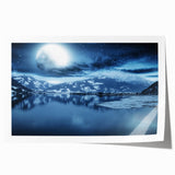 Rolled print of Yukon scenery with vibrant green and blue tones, ideal for art wall dining room.