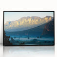 Large abstract wall art featuring vibrant Caribbean scenery on a framed acrylic, ideal for modern living room decor.
