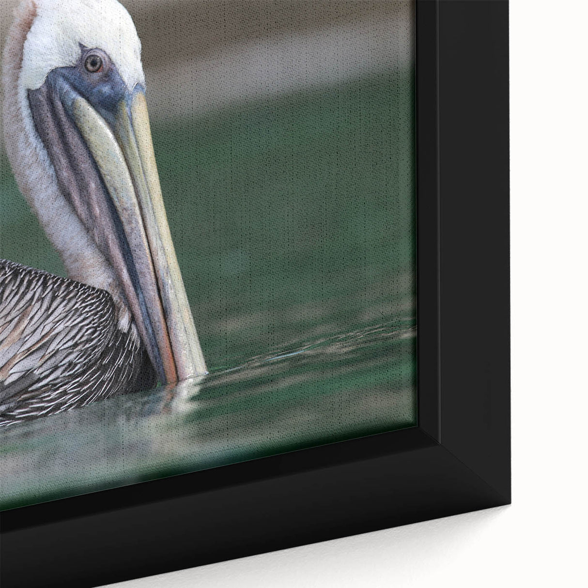 Black wall art depicting the Caribbean Virgin Islands in vibrant colors on a textured, framed canvas.