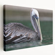 Large art print of the Caribbean Virgin Islands on stretched canvas, featuring vivid blue and green tones.