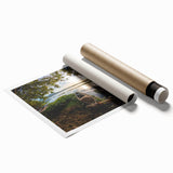 Extra large rolled print depicting vibrant floral patterns in pastel shades, ideal for classy bathroom wall art.