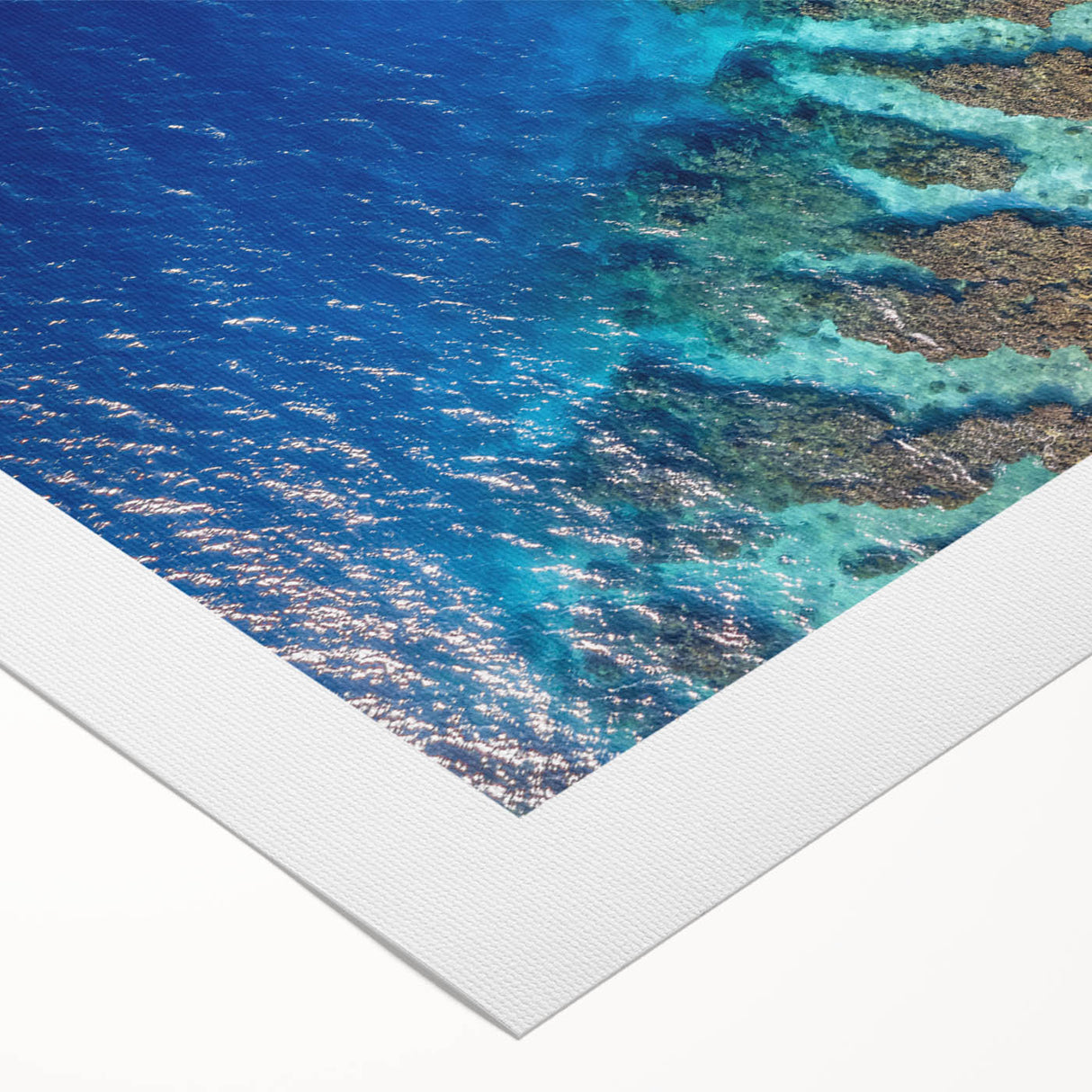 Art deco poster of a Central American landscape on rolled canvas, featuring muted earth tones.