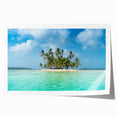 Rolled print of a vibrant Central American landscape with lush floral elements, ideal for art wall dining room.