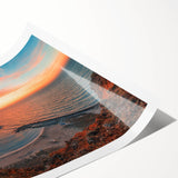 Extra large wall art featuring line art flowers in soft pastel shades on a rolled canvas, ideal for large living room decor.