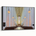 Black and white framed canvas of Munich landscape, ideal for bedroom wall art.