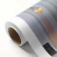 Art deco poster of Munich skyline in pastel shades on rolled canvas, suitable for nursery wall art or dining room.