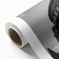 Art Deco poster of the Colosseum in muted earth tones on rolled canvas, suitable for dining room wall art.