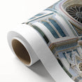 Art Deco poster of Florence scenery in pastel shades on rolled canvas, ideal for nursery wall art.