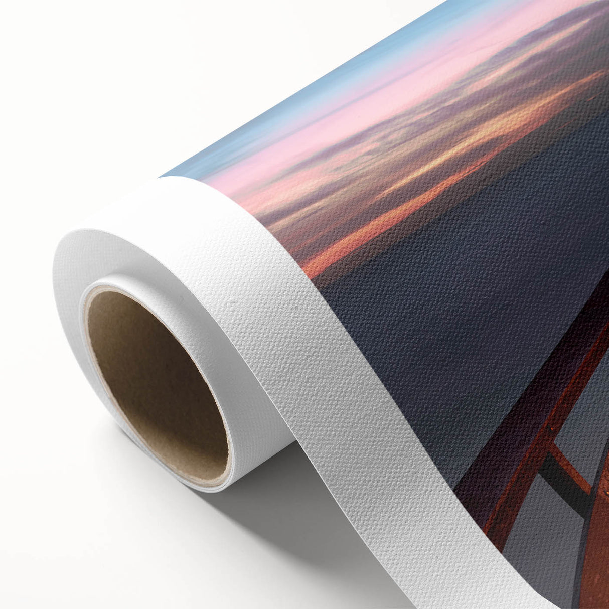 Art Deco style poster of Naples scenery in muted earth tones on rolled canvas, ideal for nursery wall art.