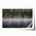 Extra large rolled print of a European landscape with vibrant green and floral elements, ideal for dining room wall art.