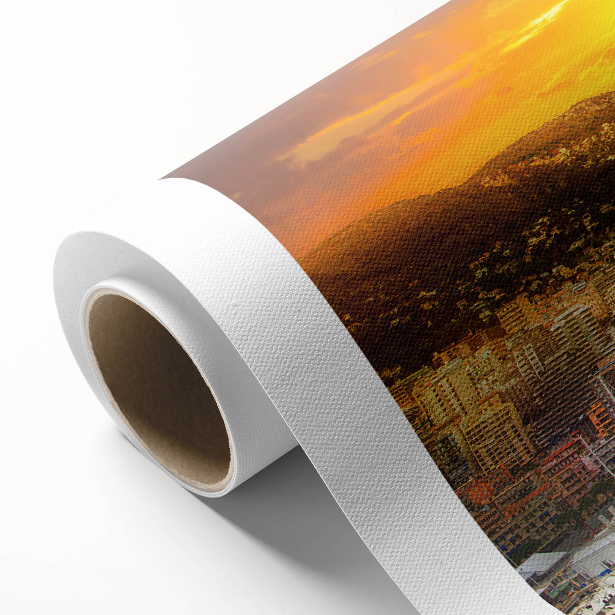 Art Deco poster of Monaco scenery in pastel shades on rolled canvas, suitable for nursery or dining room decor.