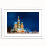 Textured abstract art print of Moscow skyline in muted gray tones on a framed white mat, ideal for bedroom art.