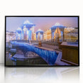 Large abstract wall art of a stylized St.