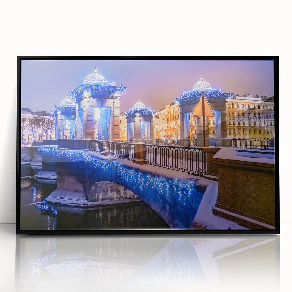 Large abstract wall art of a stylized St.
