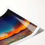 Extra large wall art featuring line art flowers in muted tones on a rolled canvas, suitable for large living room decor.