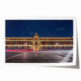 Extra large rolled print of Mexico City skyline in muted earth tones, ideal for art wall in dining room.