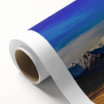 Art Deco style poster of Denali, Alaska, in pastel shades on rolled canvas, ideal for nursery wall art.