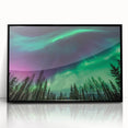 Large abstract wall art depicting an Alaskan landscape in muted earth tones on a framed acrylic.