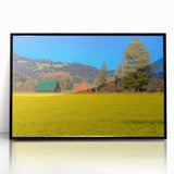 Large abstract wall art of California's Napa Valley in muted earth tones on a framed acrylic.