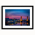 Abstract art print of Sacramento scenery in vibrant colors on a textured, extra-large canvas, ideal for living room decor.