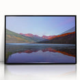 Large abstract wall art featuring a Colorado mountain landscape in muted earth tones on a framed acrylic.